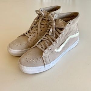 Vans Perforated High Tops Grey Suede